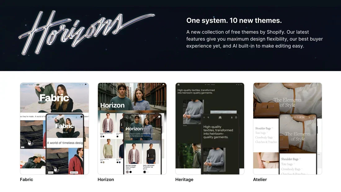 Shopify Summer 2025 Update: Exploring the New Horizon Theme