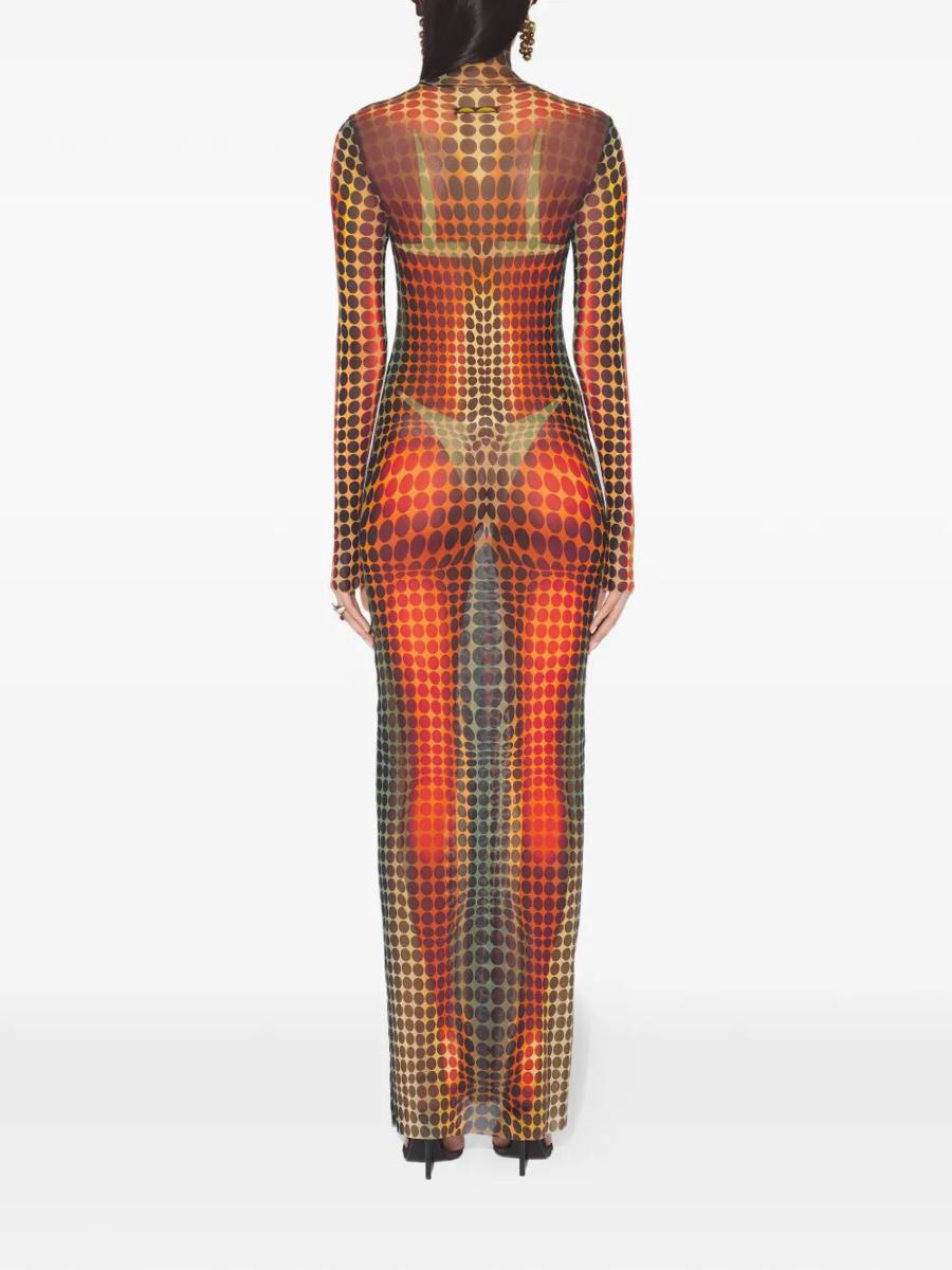 Jean Paul Gaultier "Re-Edition : Long Dress" High Neck With Long Sleeves Clothing