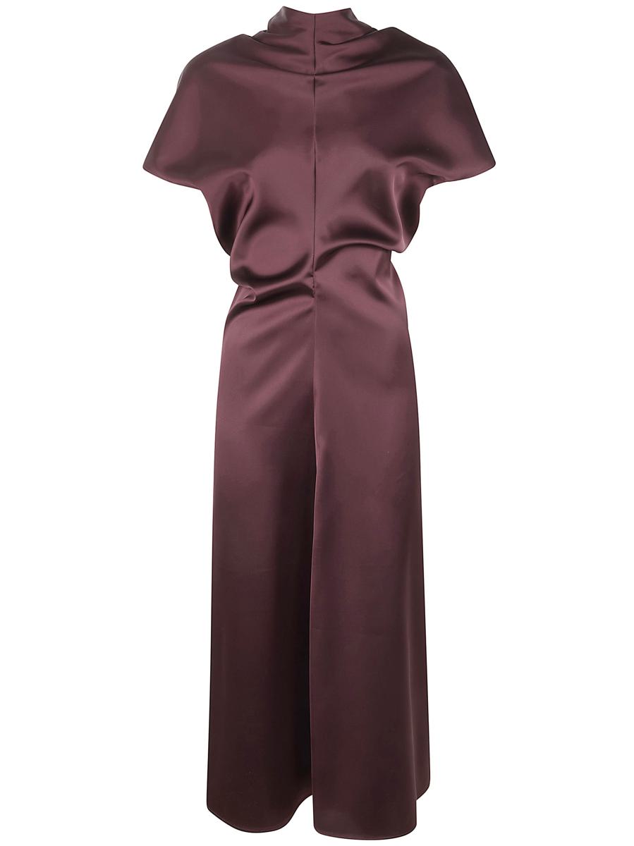 Dr. Hope Bias Cut Satin Dress Clothing