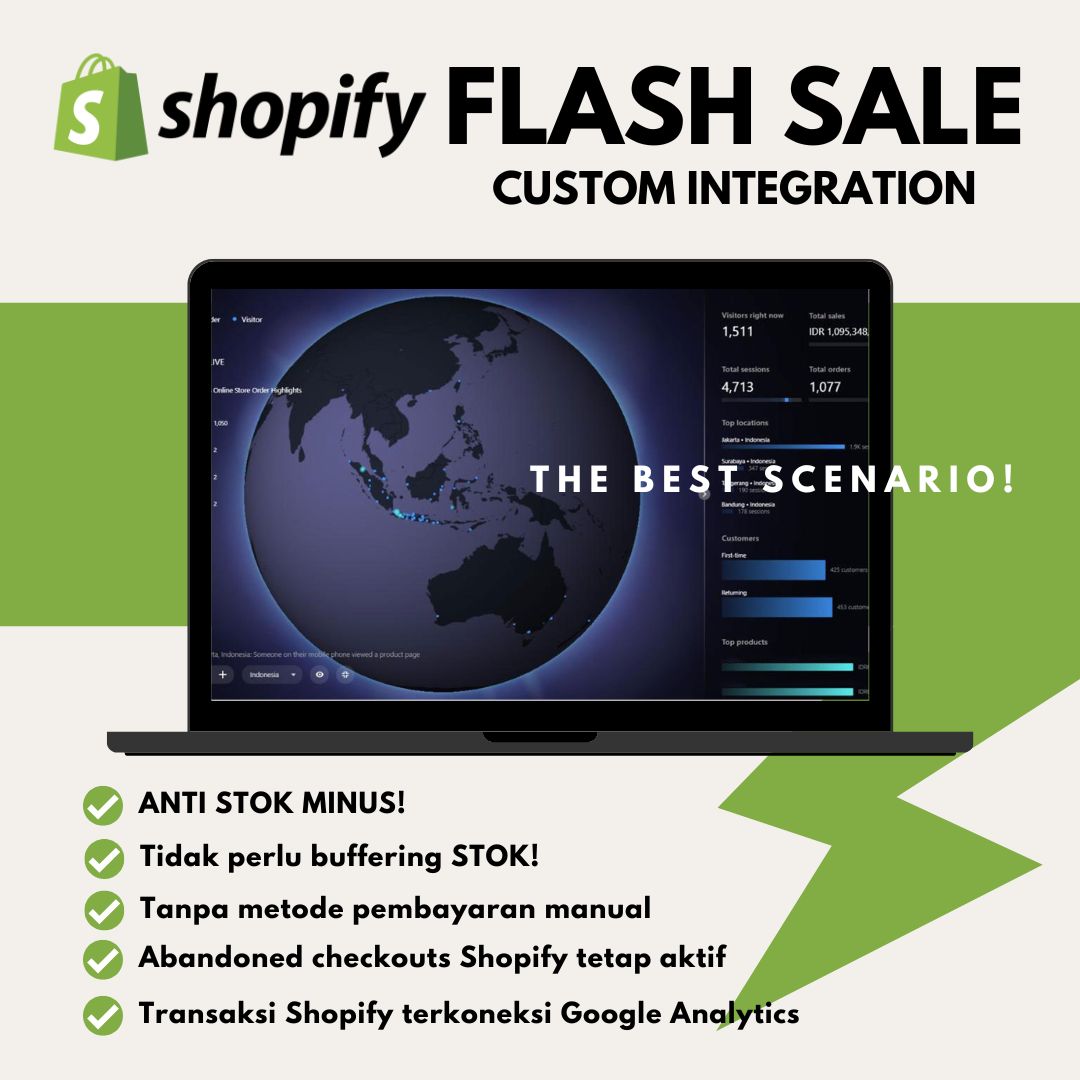 Custom Integrasi Flash Sale - Solusi Overselling Shopify