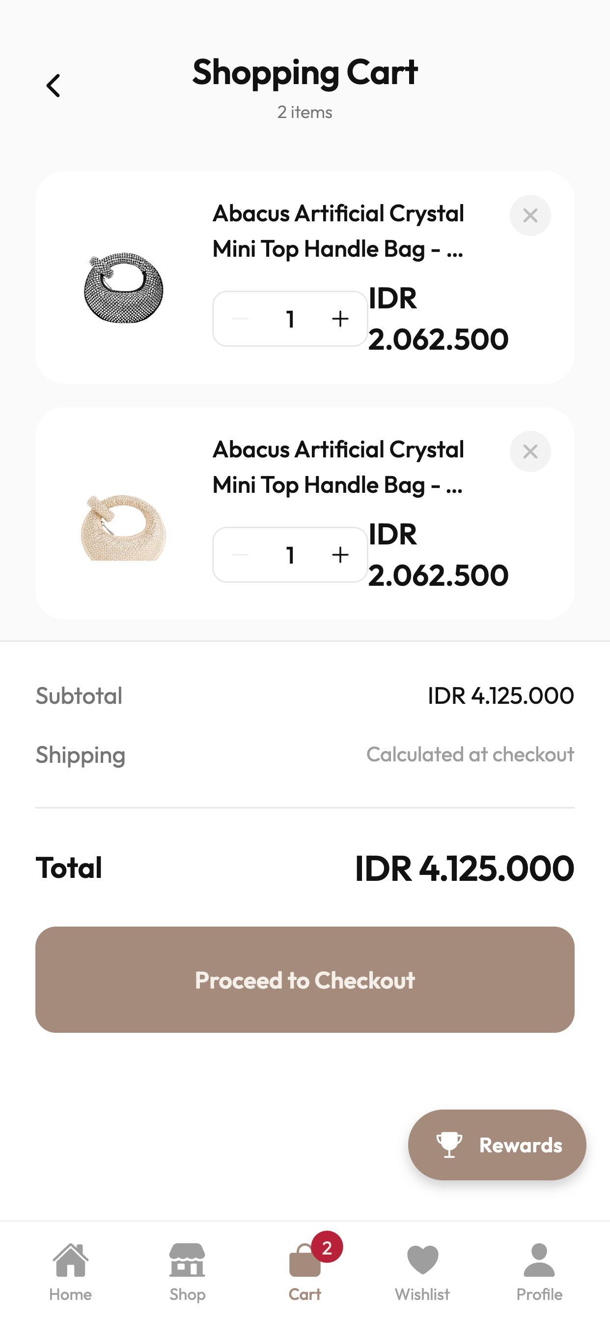 Cart & Native Checkout View